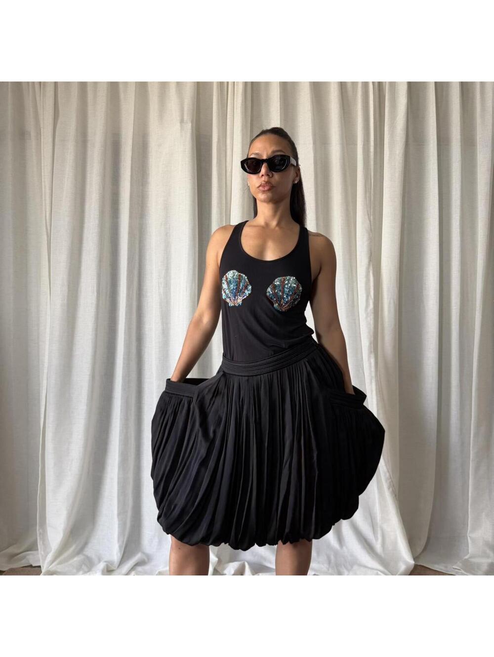 Women's Black Vests-tanks-cami